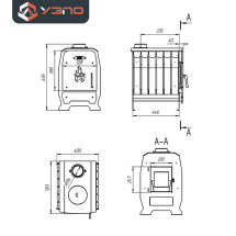 Отопительная печь УЗПО Теплушка В 100
